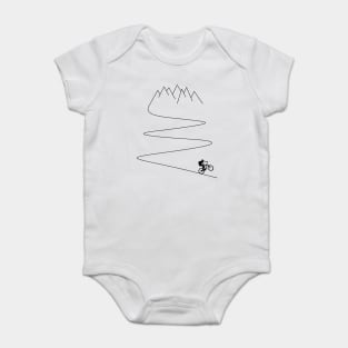 mountain bike bicycle cycling mountain biker cyclist mountains gift Baby Bodysuit